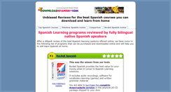 Desktop Screenshot of downloadspanish.com