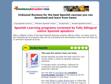 Tablet Screenshot of downloadspanish.com